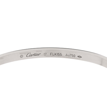 Cartier 18K White Gold Small LOVE Bracelet 17 4 of 4