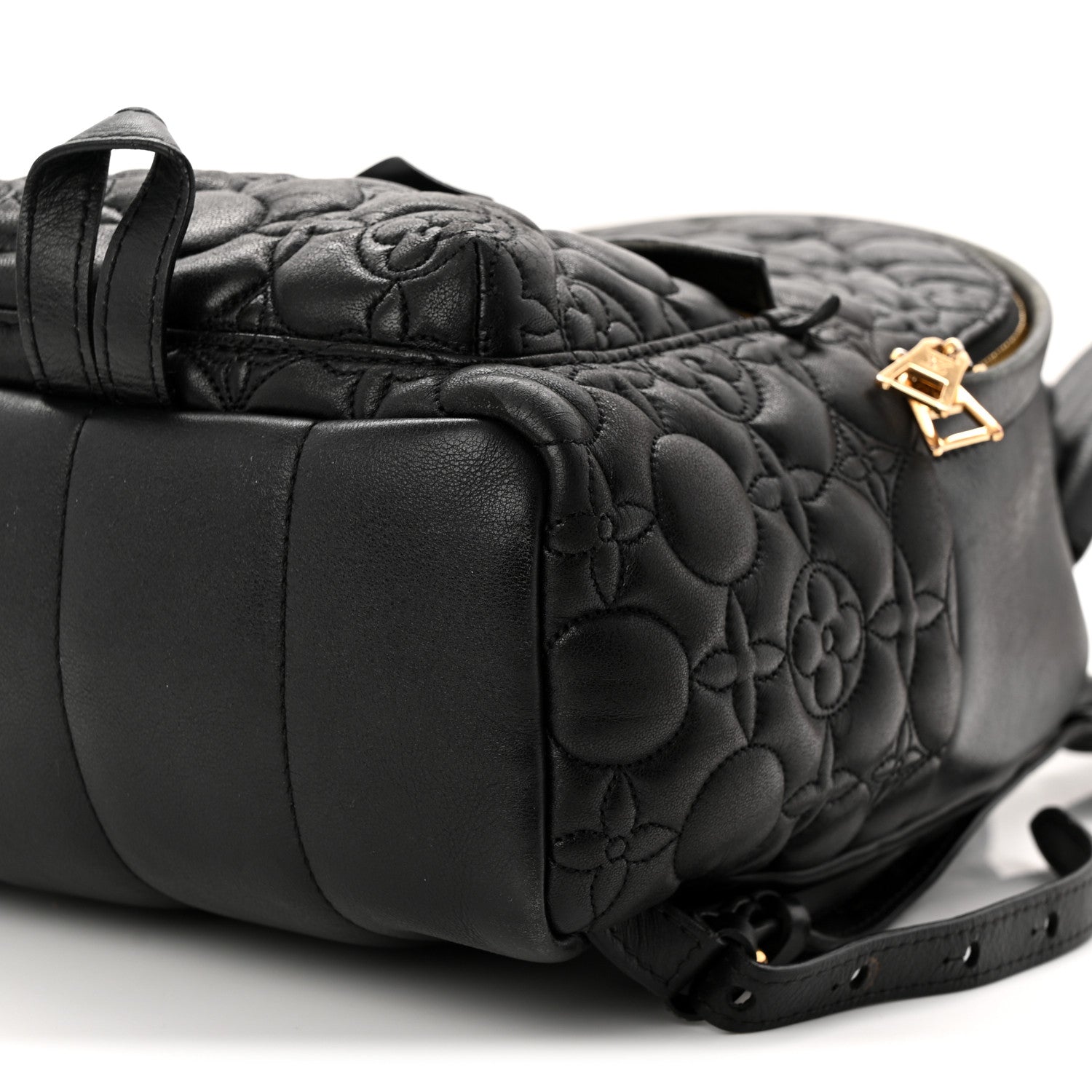 Louis Vuitton Lambskin Flower Quilted Palm Springs Backpack PM Black 1853734 – FASHIONPHILE