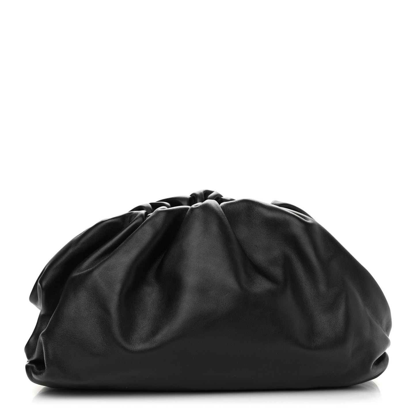 Smooth Butter Calf The Pouch Oversized Clutch Black