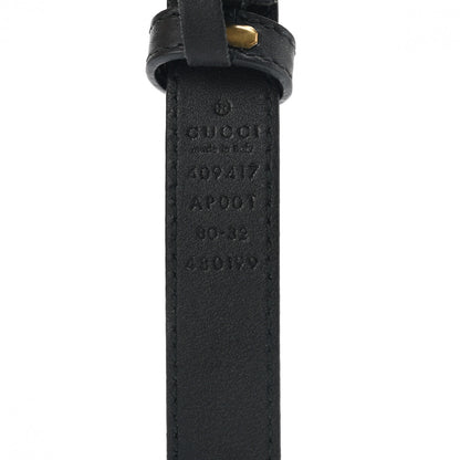Gucci Calfskin Double G 20mm Belt 80 32 Black 3 of 8