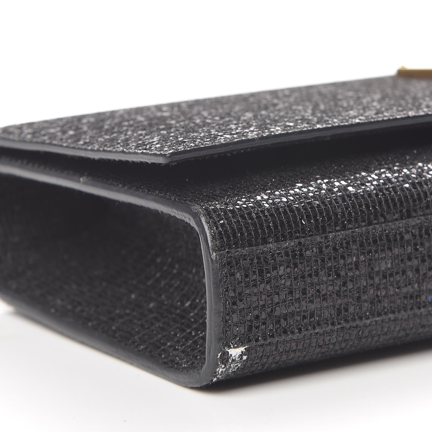 Saint Laurent Glitter Classic Monogram Cassandre Clutch Black 9 of 11