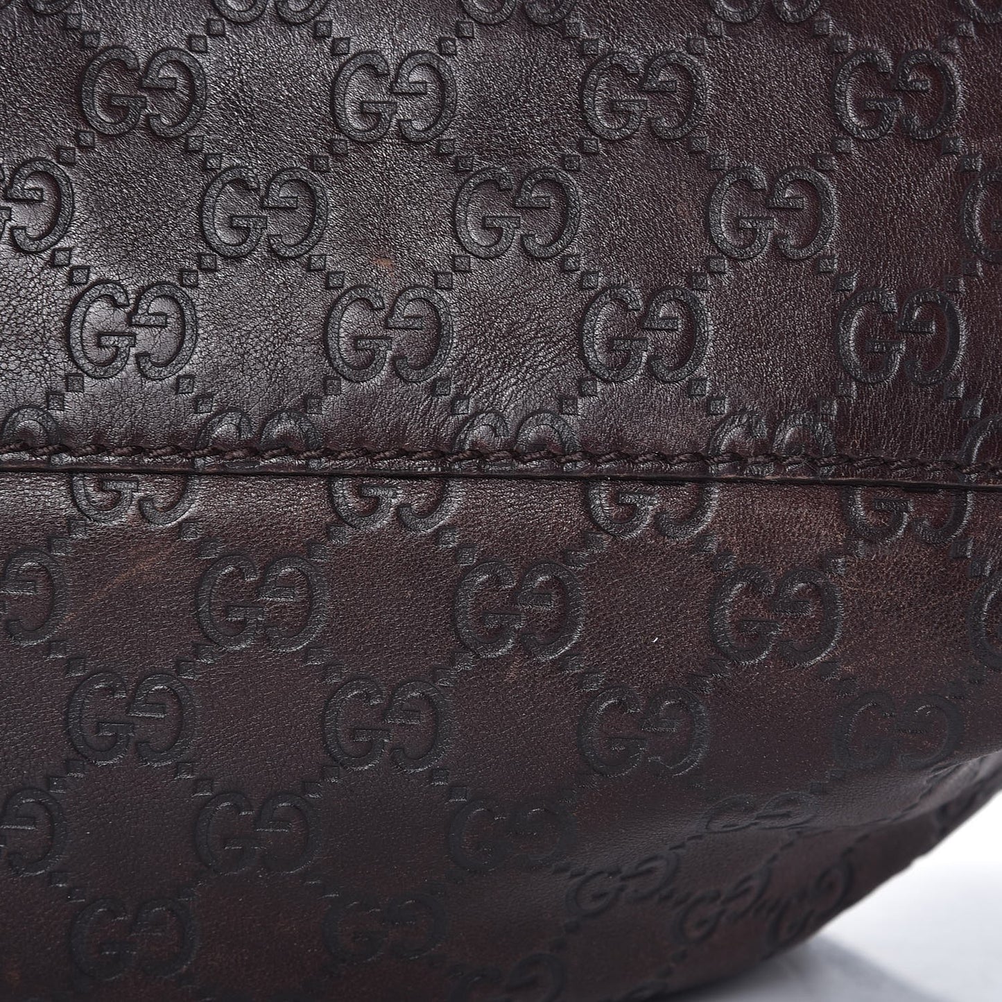 Guccissima Medium Sukey Tote Chocolate