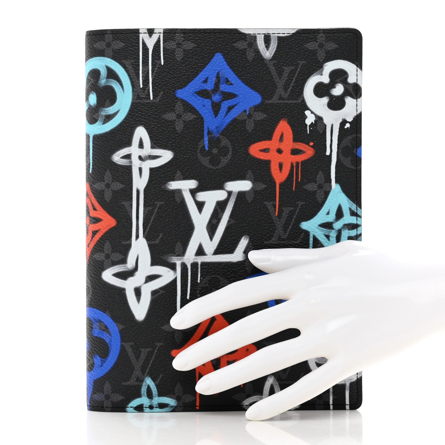 Louis Vuitton Monogram Eclipse LV Graffiti Auguste Notebook Cover Multicolor 2 of 6