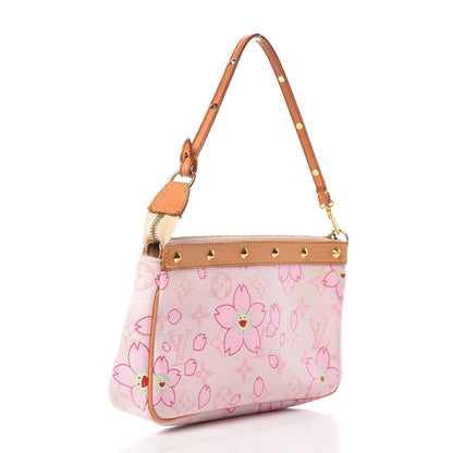 Louis Vuitton Monogram Cherry Blossom Pochette Accessories Pink 3 of 13