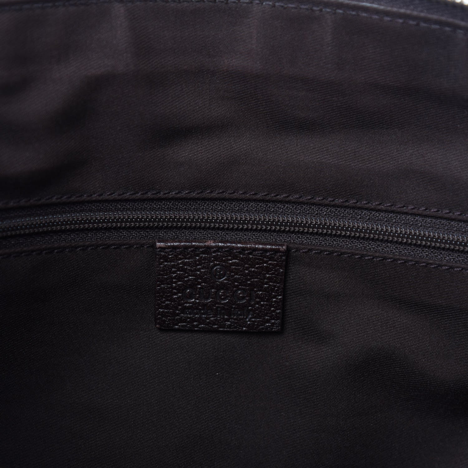 Gucci Monogram Medium Abbey Tote Dark Brown 12 of 14
