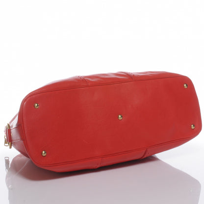 Saint Laurent Leather Oversized Muse Red 4 of 7