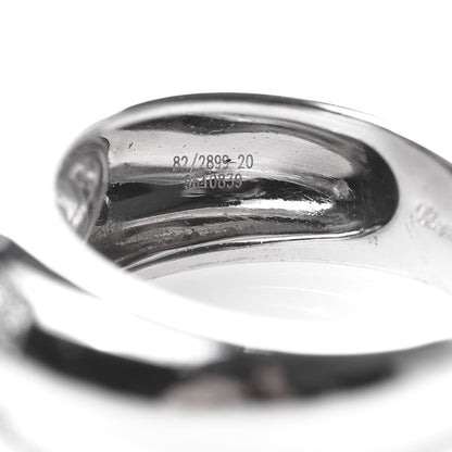 Chopard 18K White Gold Happy Diamonds Love Heart Band Ring 50 5.25 4 of 5