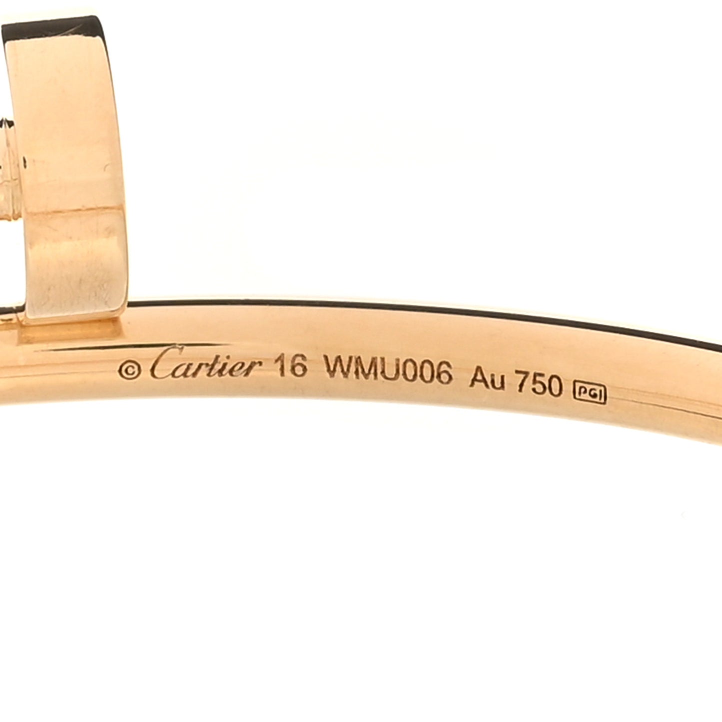 18K Yellow Gold Small Juste Un Clou Bracelet 16