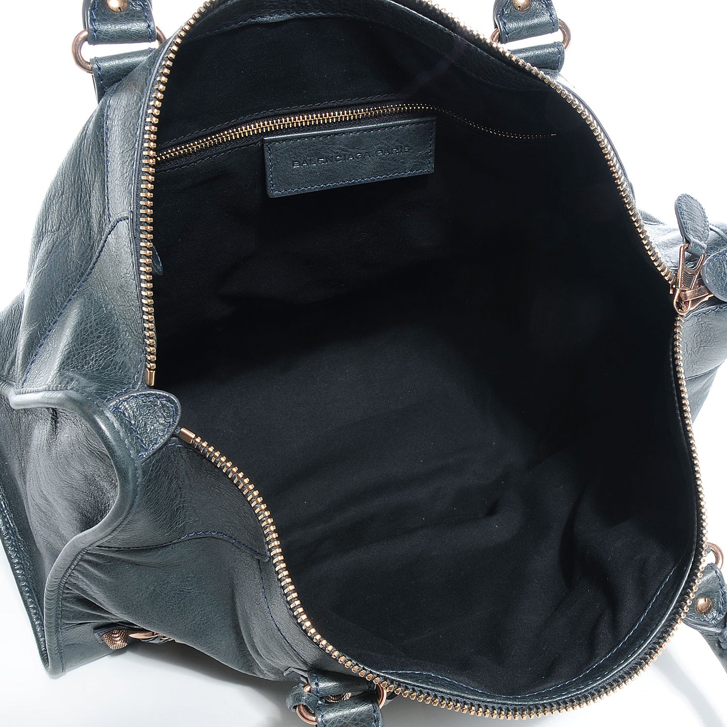 Agneau Giant 12 Rose Gold Hardware Work Anthracite