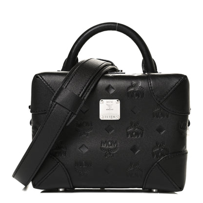 MCM Calfskin Ottomar Monogram Small Berlin Crossbody Black 1 of 11