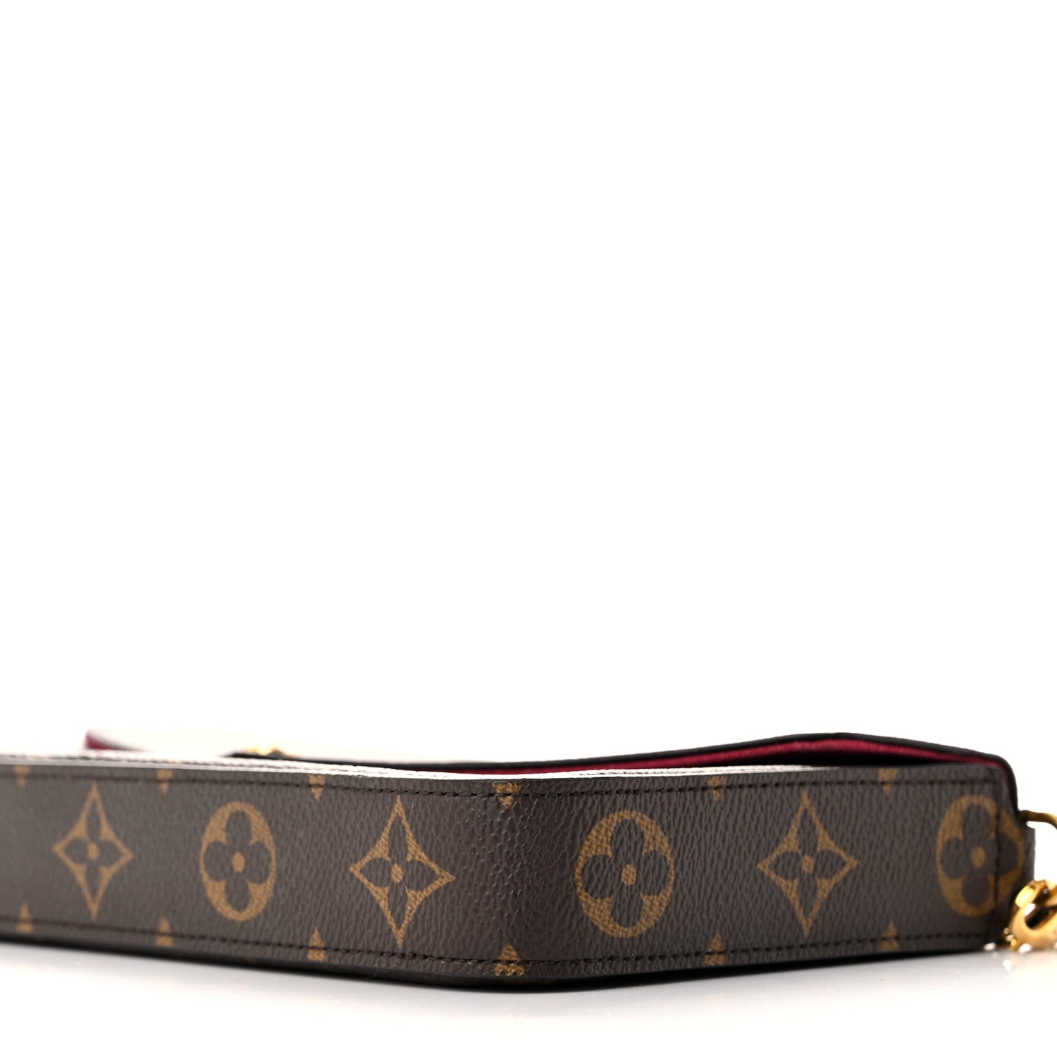 Louis Vuitton Monogram Pochette Felicie Chain Wallet Fuchsia 11 of 11