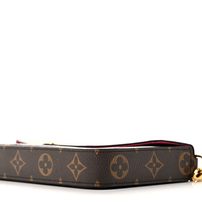 Louis Vuitton Monogram Pochette Felicie Chain Wallet Fuchsia 11 of 11