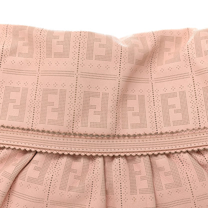 Fendi Calfskin Perforated Medium Chef Shoulder Bag Pink 7 of 11