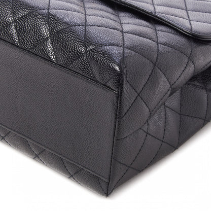 Chanel Caviar Quilted Jumbo Kelly Flap Black 5 of 11