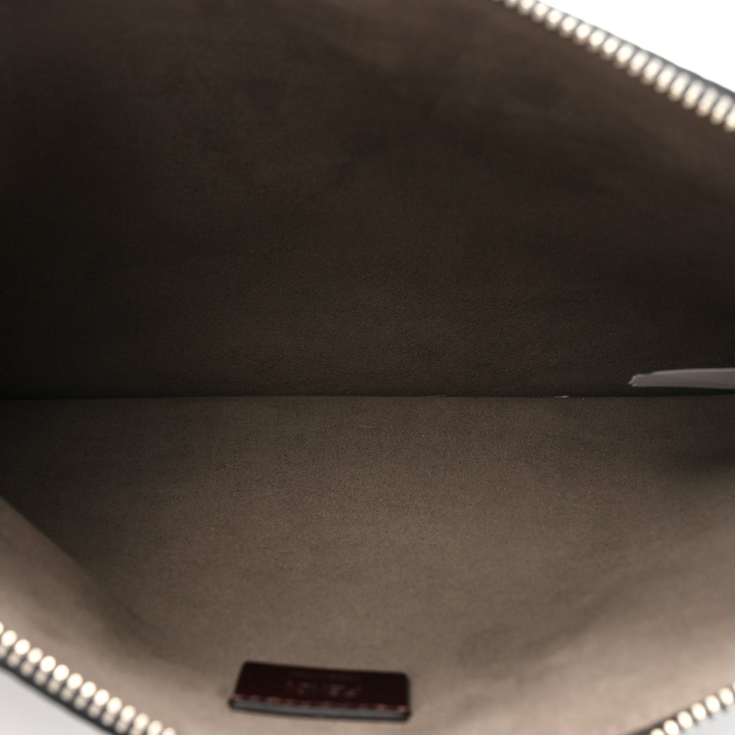 Cuoio Romano Logo Clutch Black