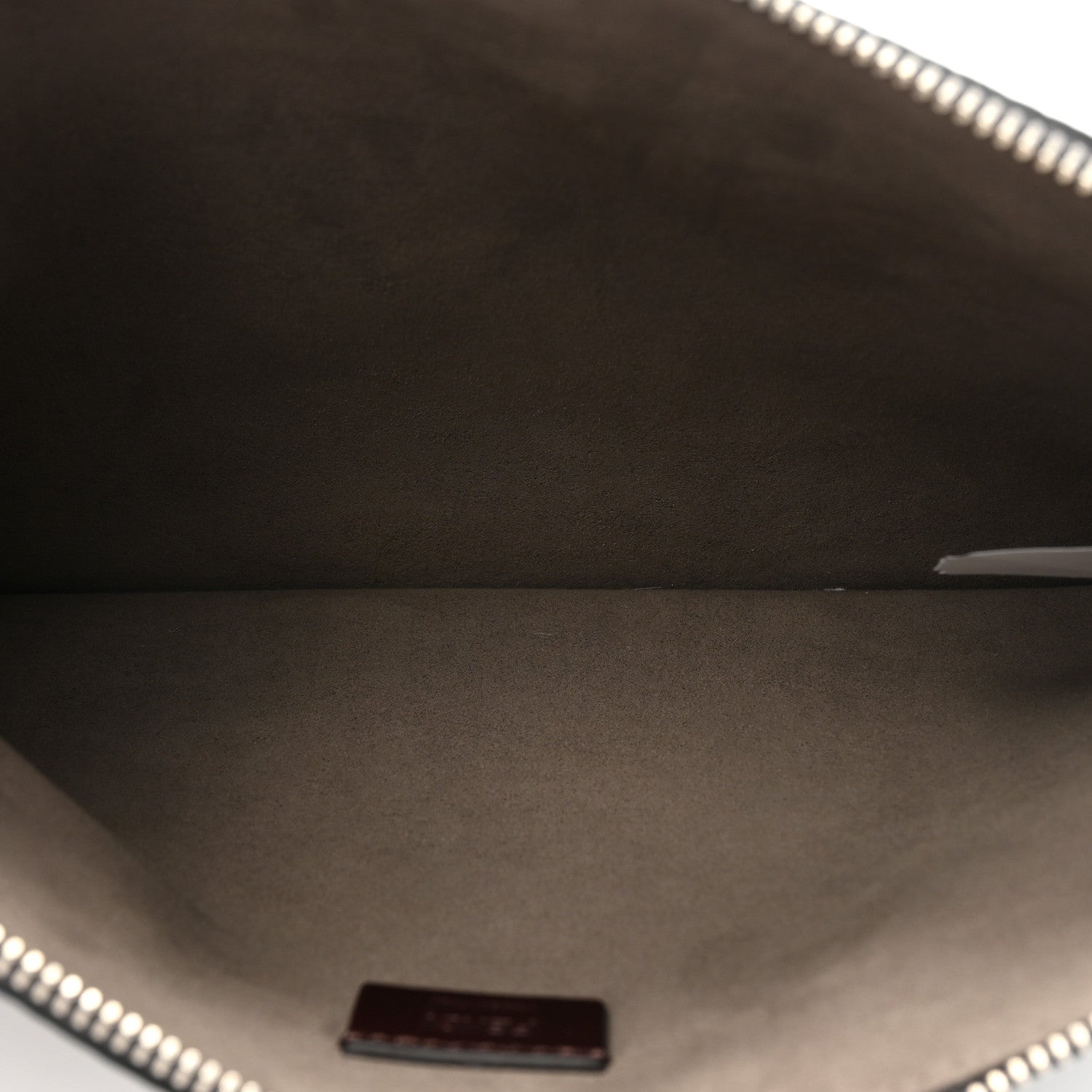 Fendi Cuoio Romano Logo Clutch Black 5 of 9