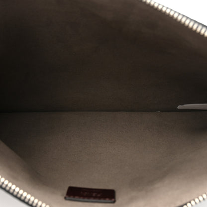 Fendi Cuoio Romano Logo Clutch Black 5 of 9