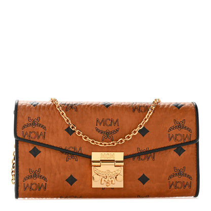 MCM Visetos Patricia Wallet On Chain Cognac 1 of 9