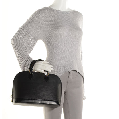Louis Vuitton Epi Alma PM Black 2 of 7
