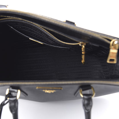 Prada Saffiano Medium Galleria Double Zip Tote Black 5 of 10