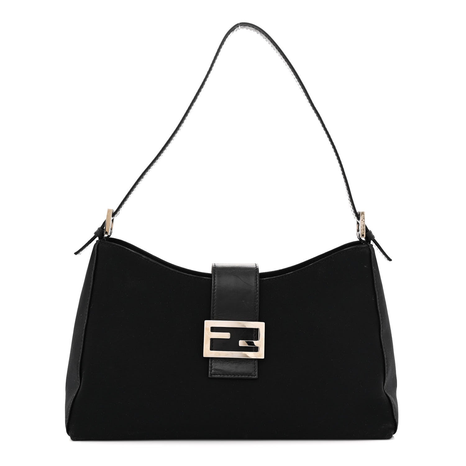 Fendi Neoprene Shoulder Bag Black 1 of 16