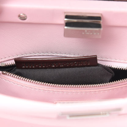 Fendi Nappa Mini Peekaboo Iconic Satchel Peonia 8 of 18