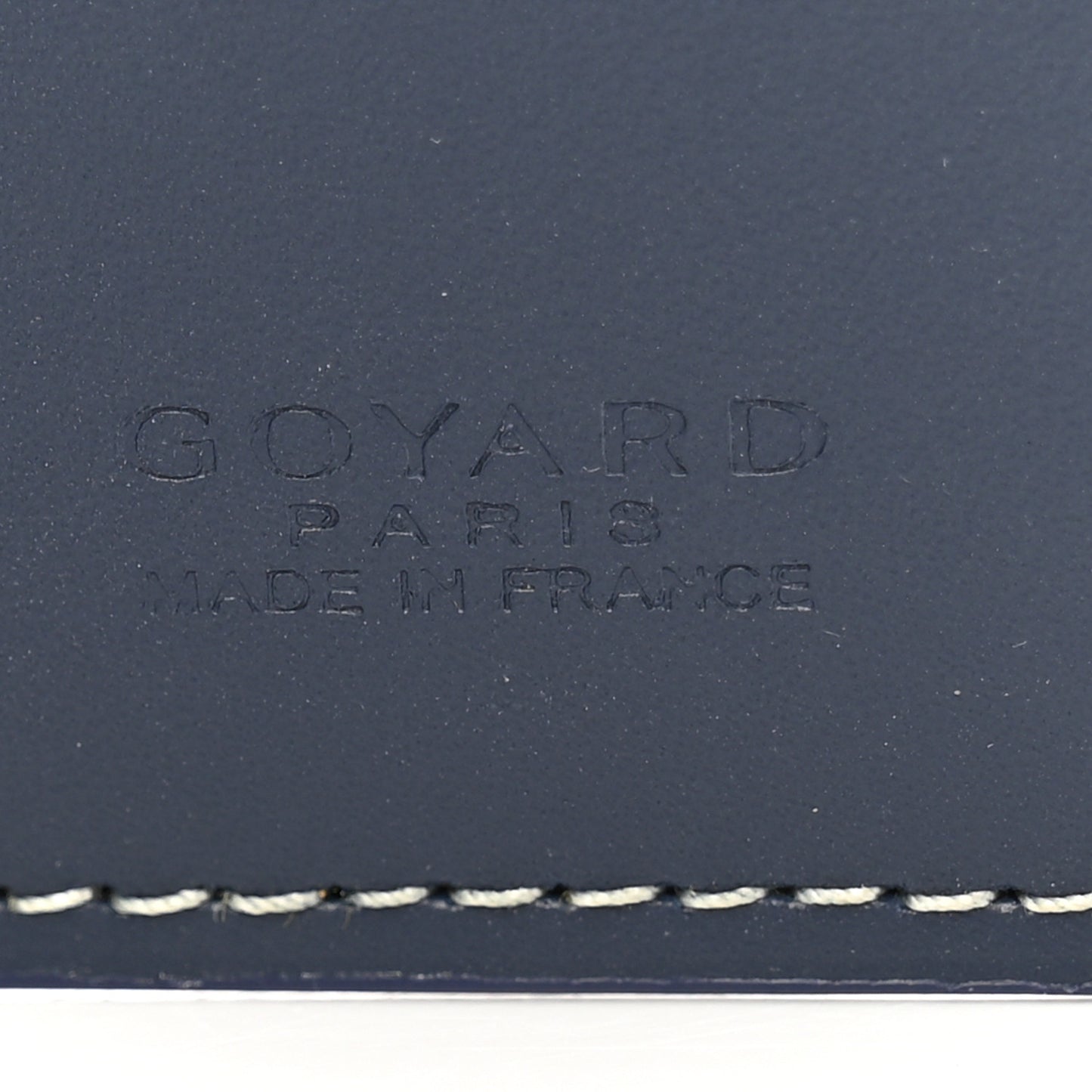 Goyardine Long Bi-Fold Wallet Navy