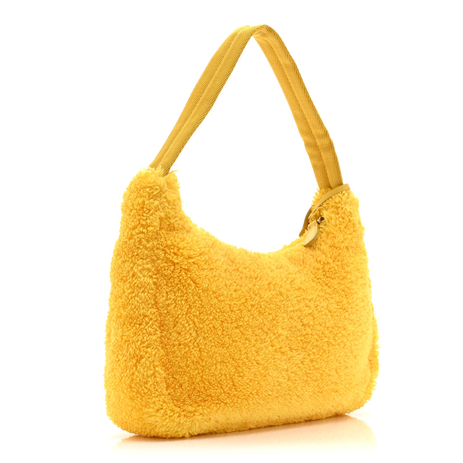 Prada Terry Cloth Mini Re-Edition 2000 Bag Giallo Black 3 of 10