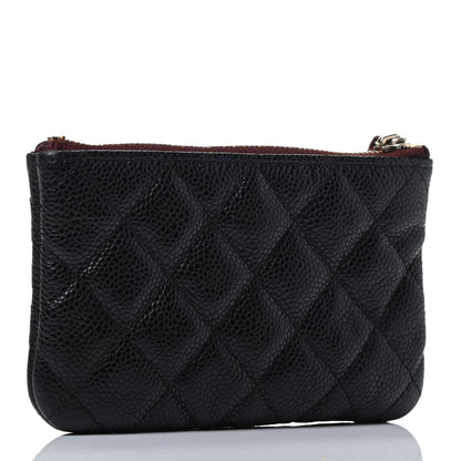 Chanel Caviar Quilted Small Cosmetic Case Black 3 of 7