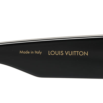 Louis Vuitton Acetate Swarovski Crystal Cyclone Sunglasses Z1578E Black 5 of 7