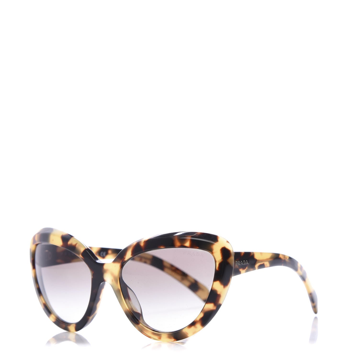 Prada Cat Eye Sunglasses SPR 08R Tortoise 1 of 7