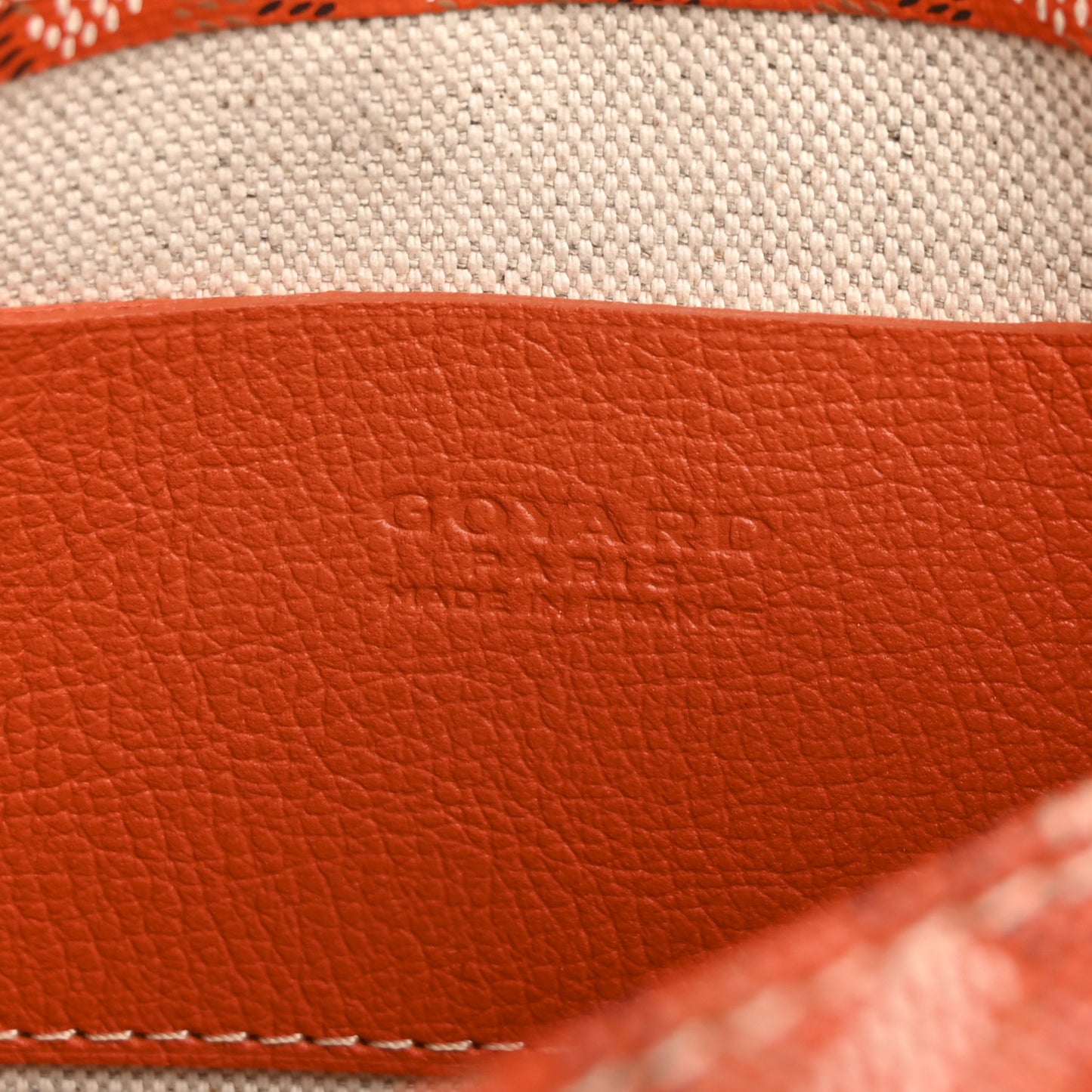 Goyardine Plumet Wallet Clutch Orange