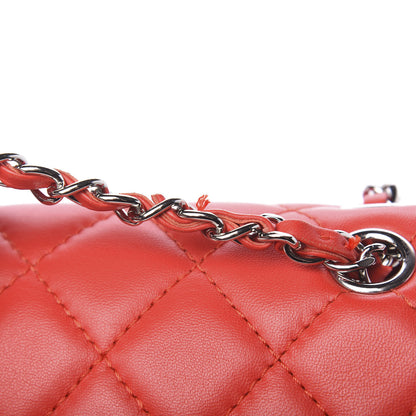Chanel Lambskin Quilted Large Geometric Flap Red 9 of 16