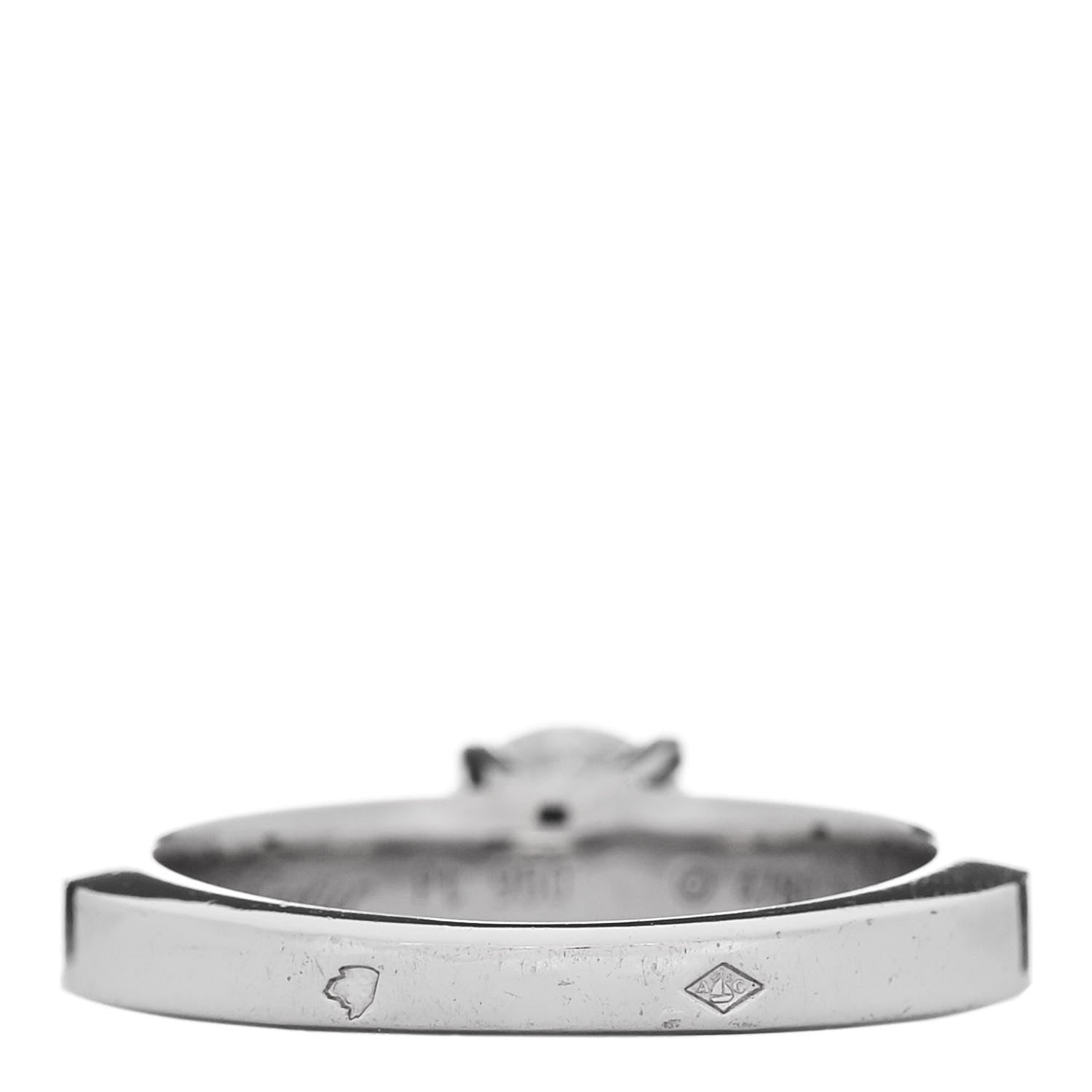 Cartier Platinum Diamond 1.04ct Solitaire Engagement Ring 54 6.75 5 of 6