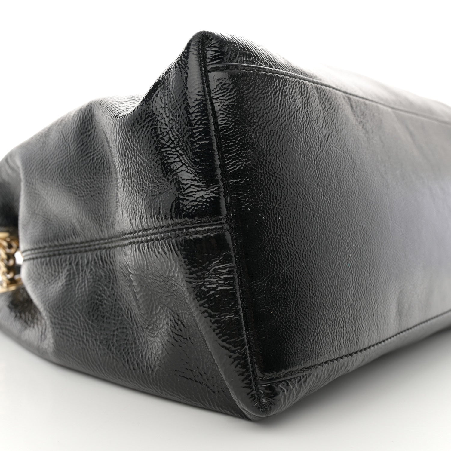 Gucci Patent Medium Soho Chain Shoulder Bag Black 9 of 11