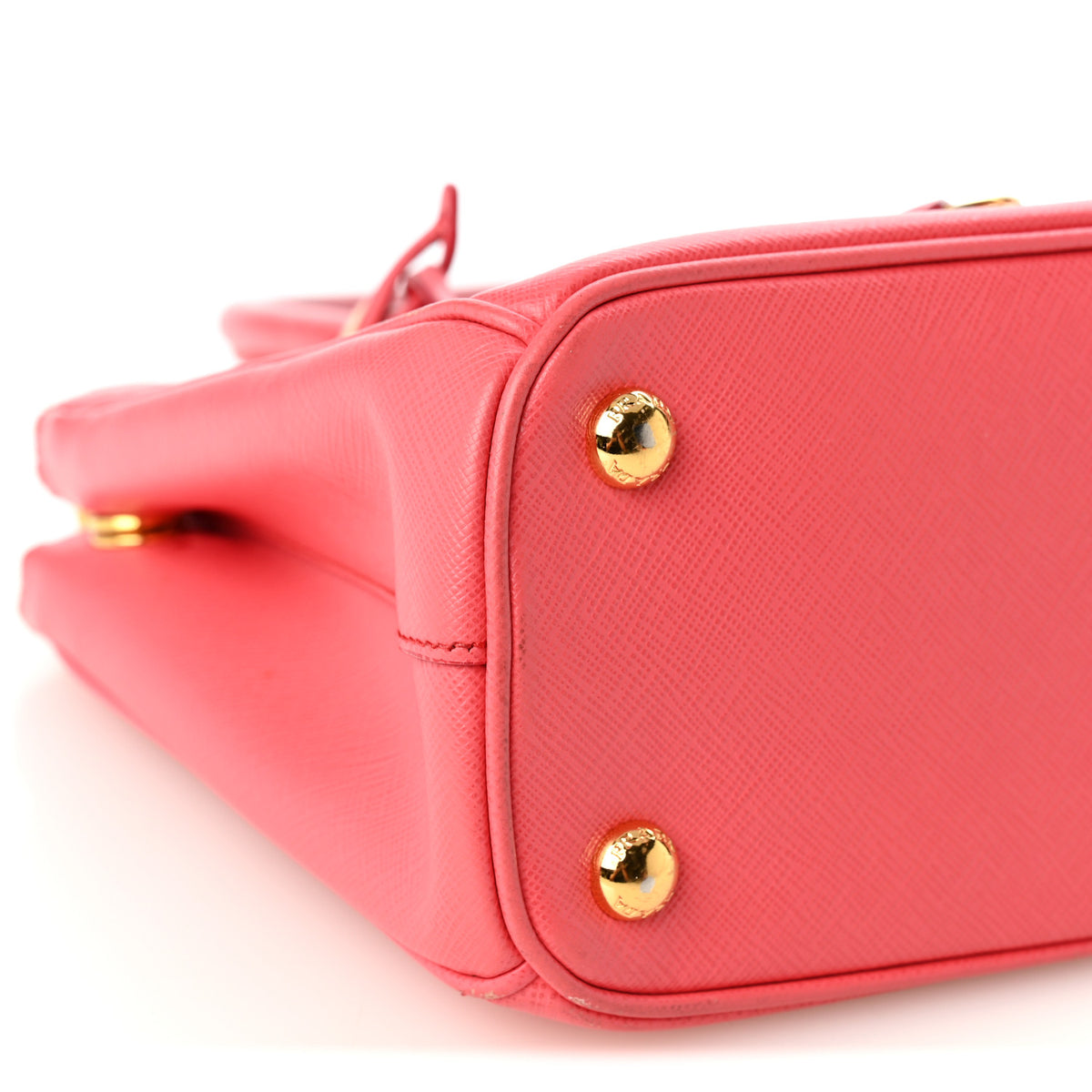 Saffiano Mini Galleria Double Zip Tote Peonia