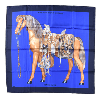 Hermes Silk Scarf Mun Petit Cheval Mexican Tie By Wik 1 of 3