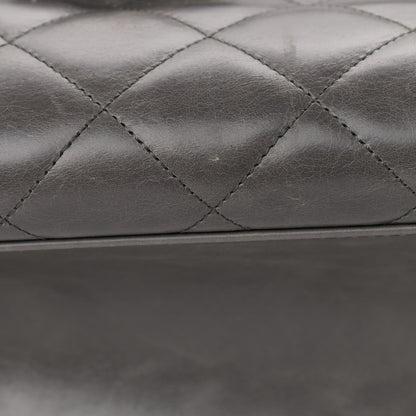 Chanel Glazed Calfskin Quilted Large CC Delivery Tote Grey 11 of 15