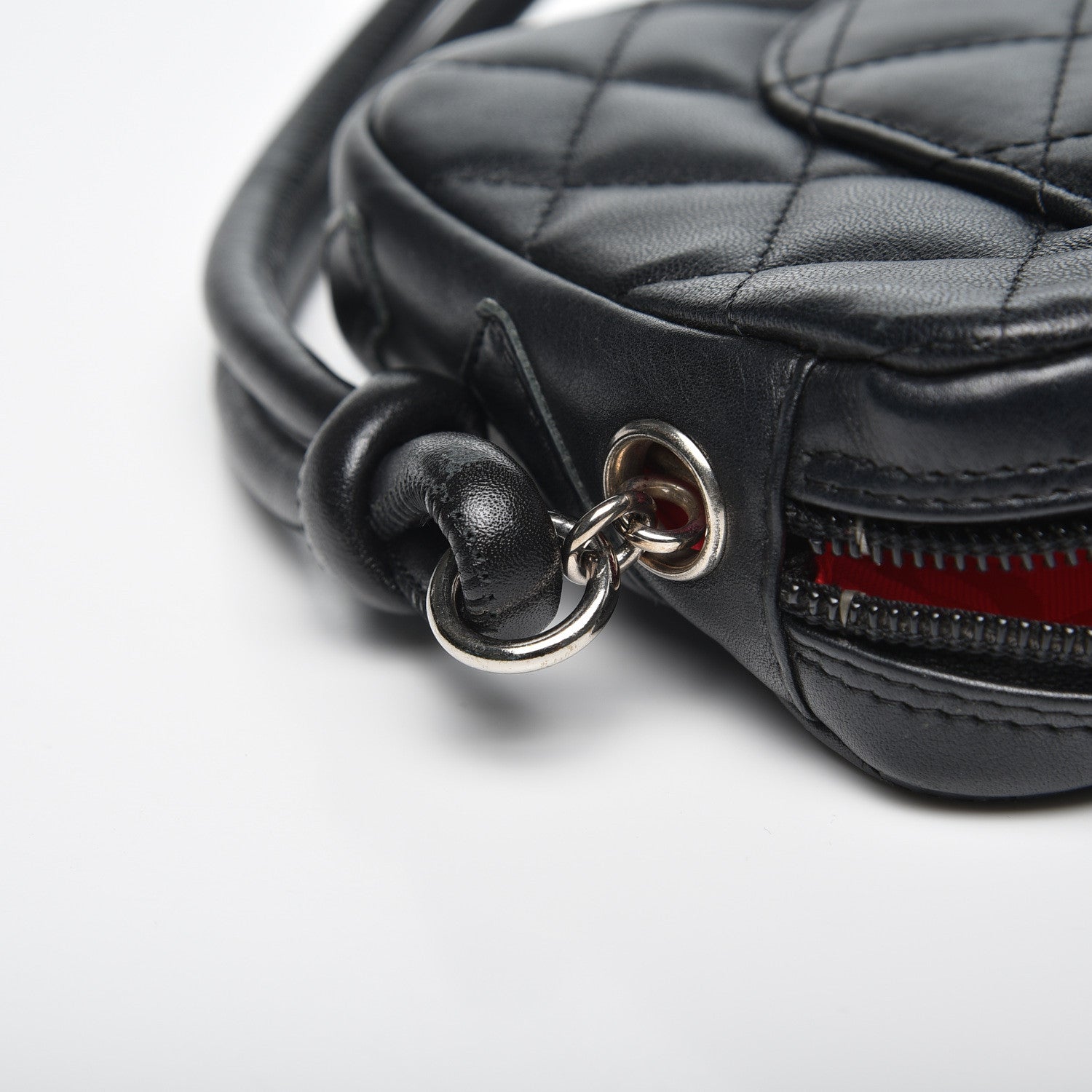 Chanel Calfskin Quilted Cambon Pochette Black 8 of 11