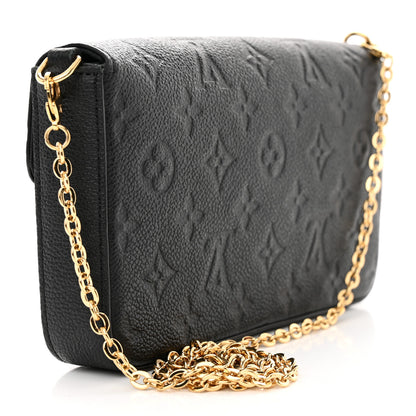 Louis Vuitton Empreinte Pochette Felicie Chain Wallet Black 4 of 14
