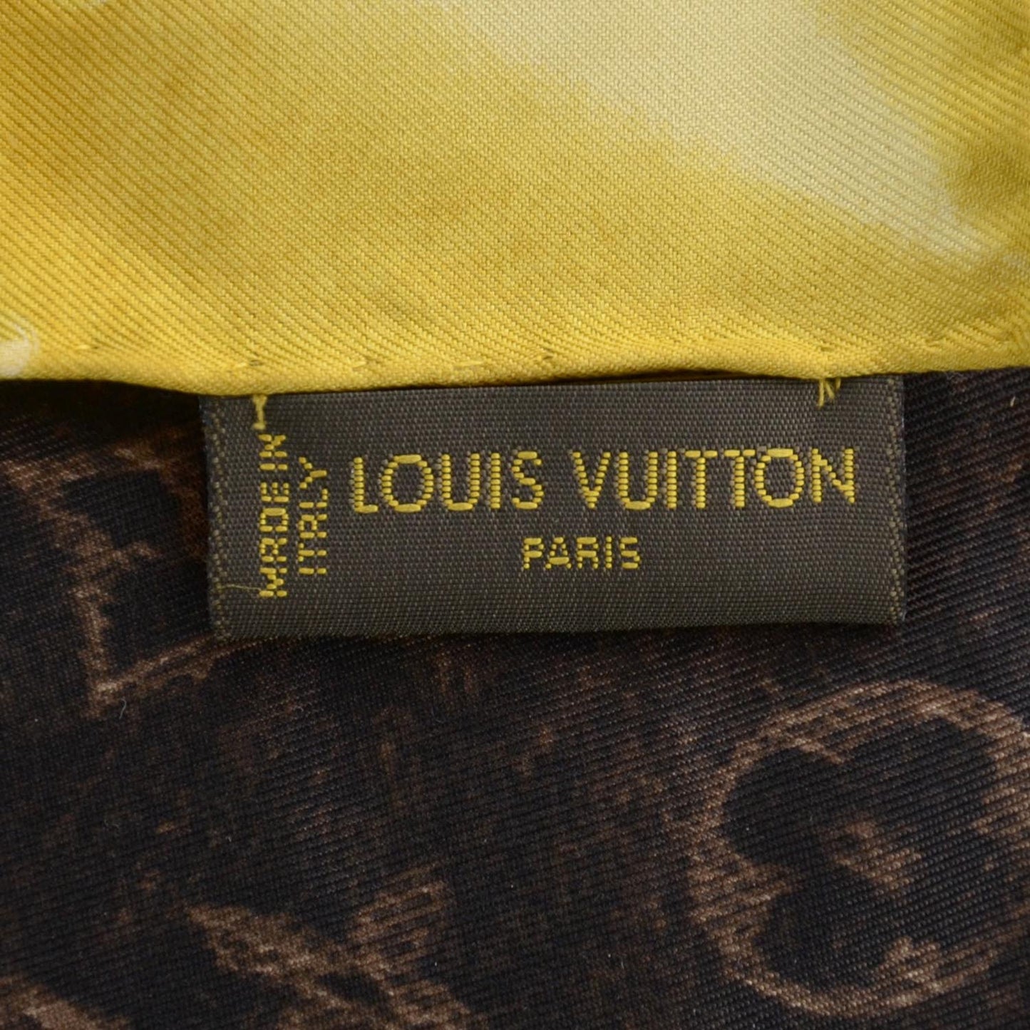 Denim Scarf Silk Monogram Ebene