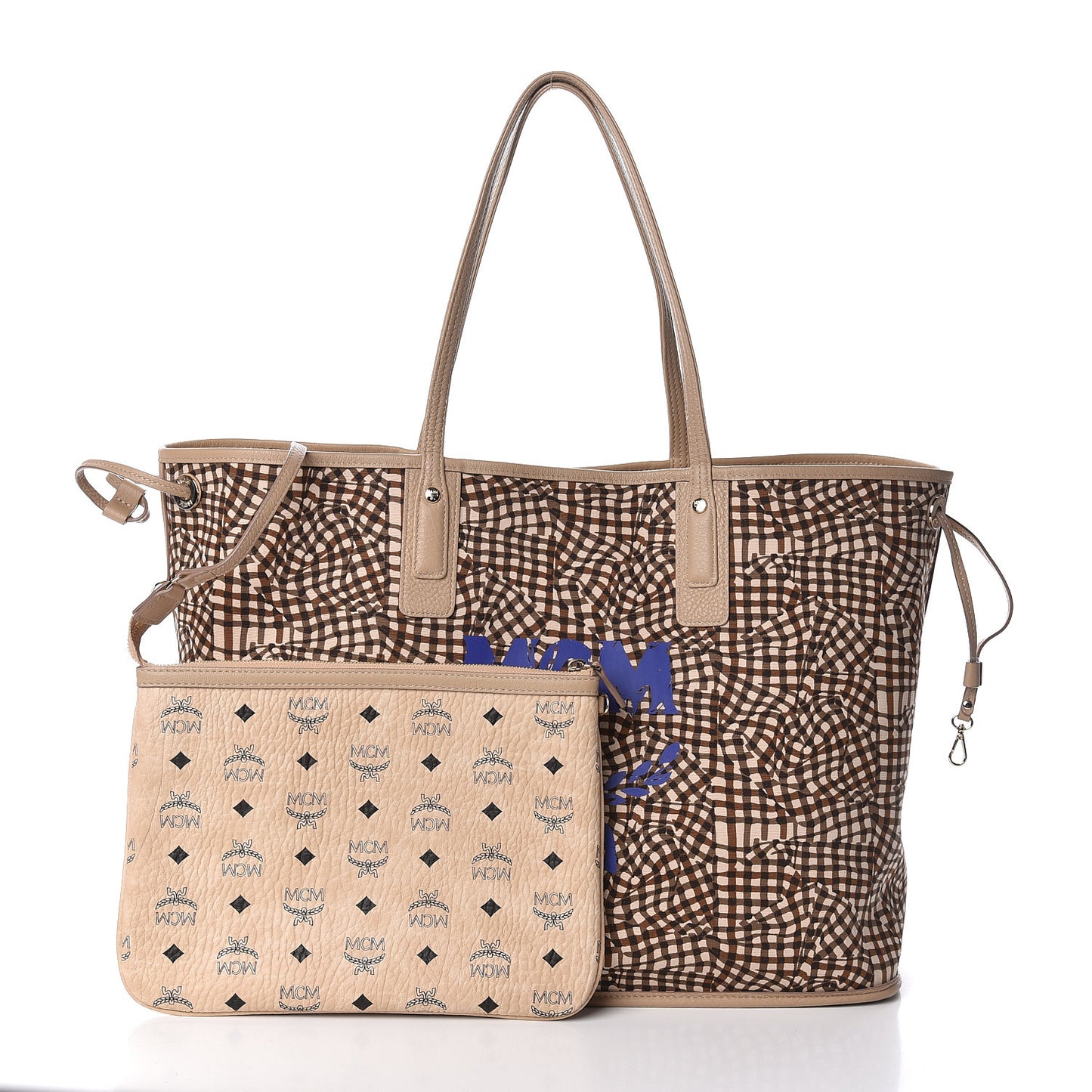 Visetos Large Liz Reversible Shopper Tote Beige