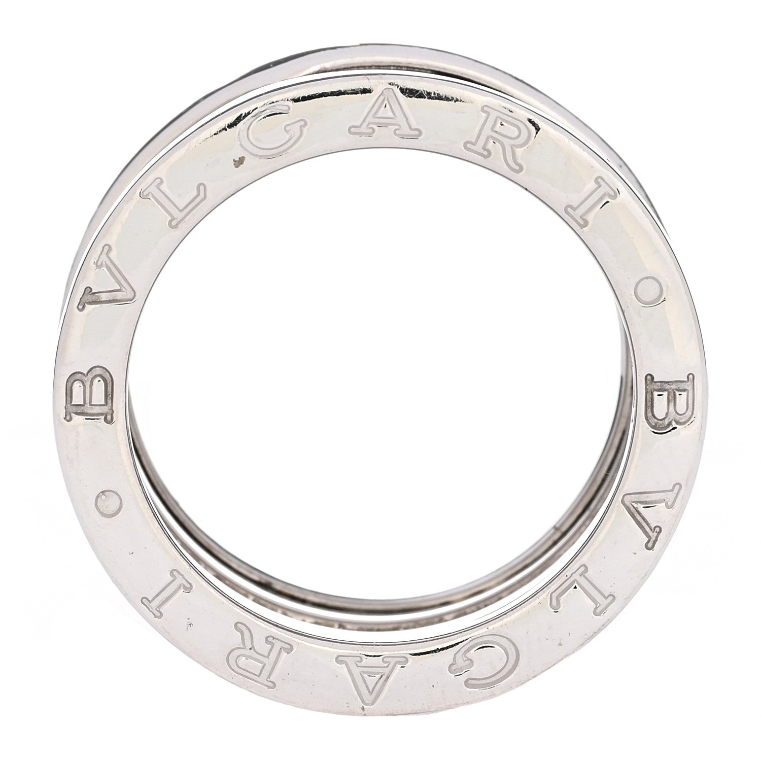 Bulgari 18K White Gold B.Zero1 Three-Band Ring 52 6 4 of 5