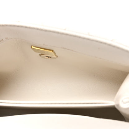 Chanel Caviar Quilted Extra Mini Coco Handle Flap White 5 of 10