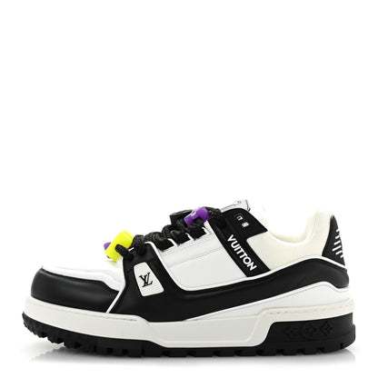 Louis Vuitton Calfskin Mens LV Trainer Maxi Sneakers 10.5 Black 1 of 9