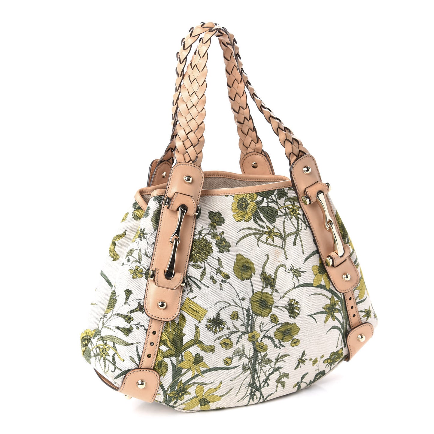 Canvas Small Floral Flora Pelham Shoulder Bag Beige