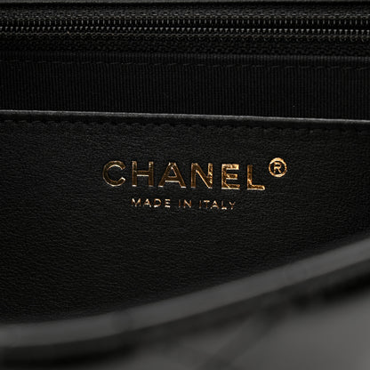 Chanel Patent Quilted Chain Around Heart Flap Black 6 of 11