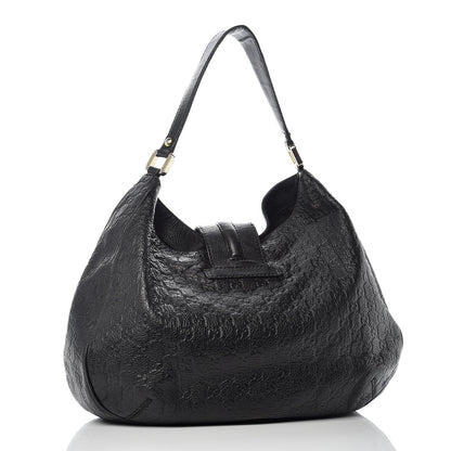 Gucci Guccissima Large New Ladies Web Hobo Black 3 of 11