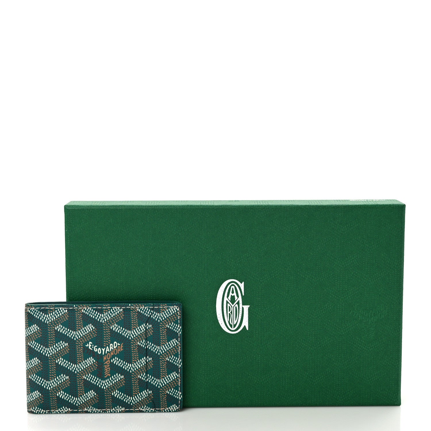 Goyard Goyardine Bi-Fold Victoire PM Wallet Green 7 of 9