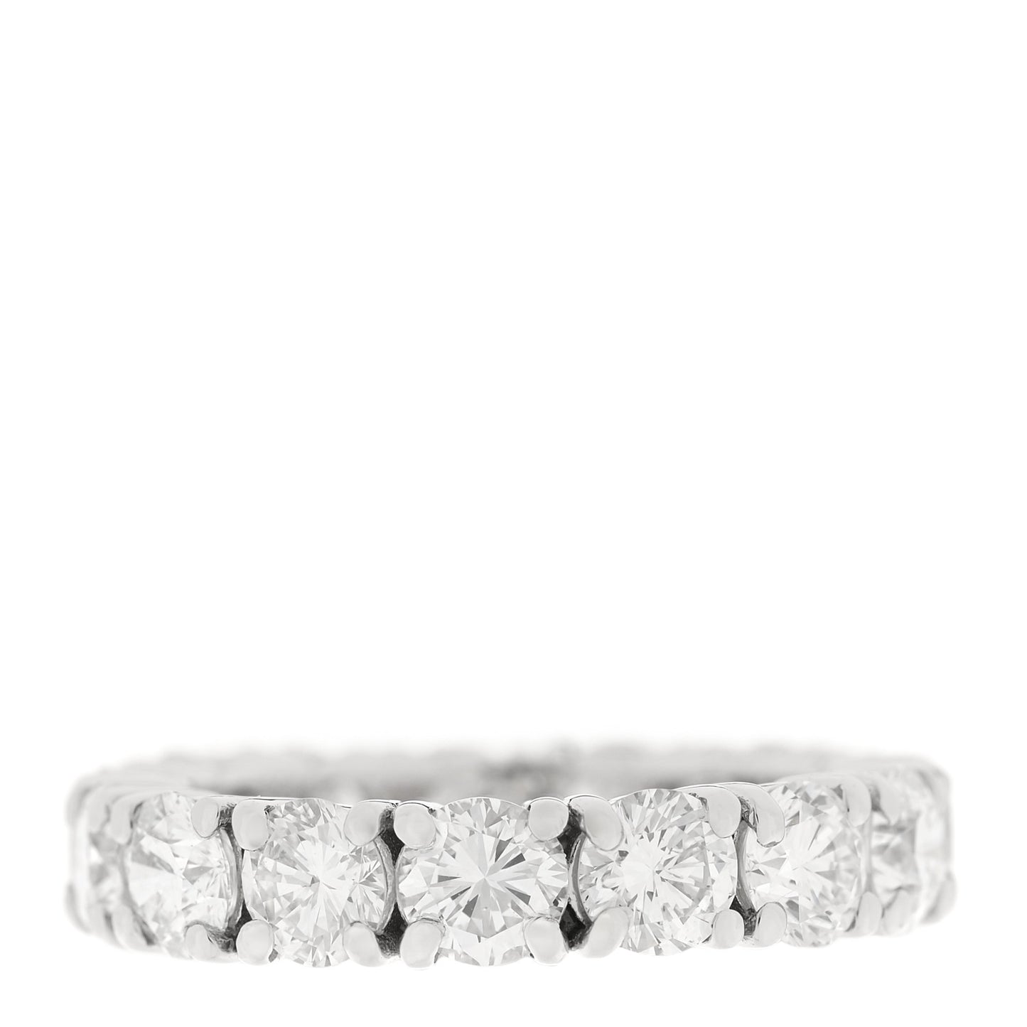 Platinum Diamond 4.915ctw Full Eternity Band Ring 54 6.75